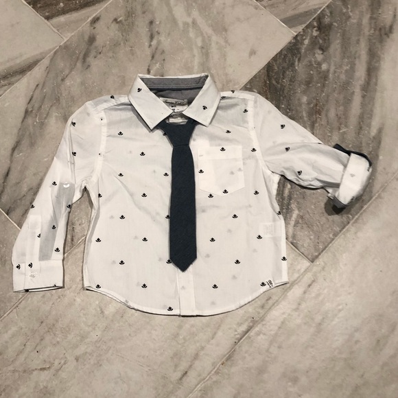 3t white dress shirt